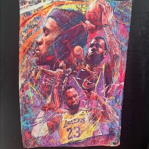 NWOT - Vibrant LeBron Blanket 52”x39”